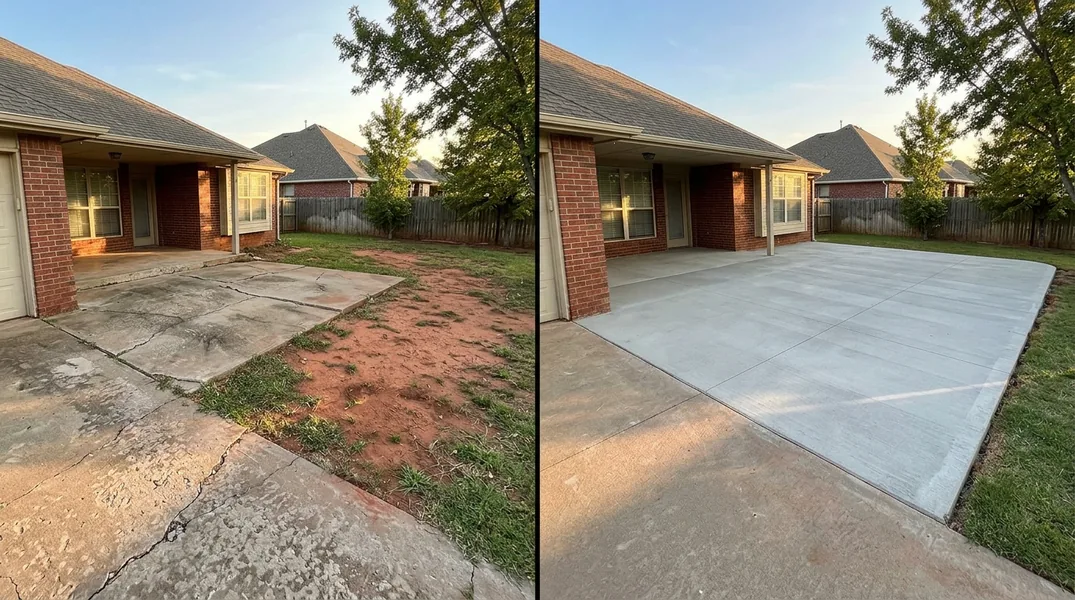 Stamped Concrete Patio Ideas for Norman Backyards