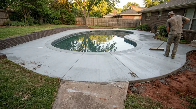 Concrete Pool Decks Norman